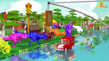 Dinosaur Animals Finger Family Colors Songs | Little Babies Color Songs for Children | Finger Family