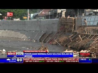 Proyek Normalisasi Kali Ciliwung Rampung 80 Persen
