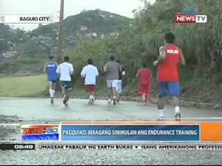 News to Go: Manny Pacquiao, maagang nagsimula sa endurance training