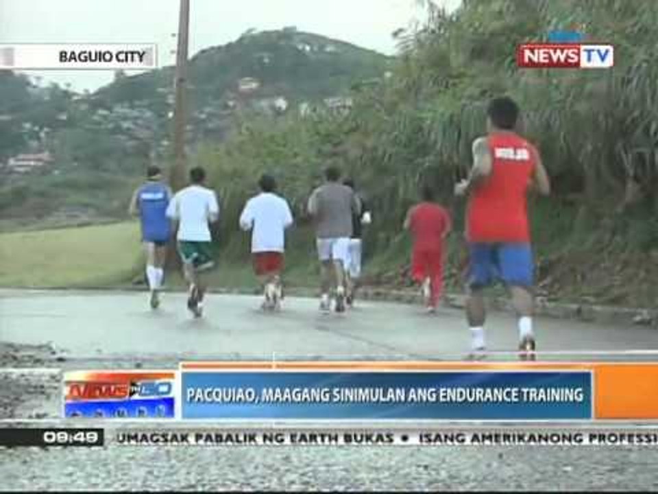 News to Go: Manny Pacquiao, maagang nagsimula sa endurance training