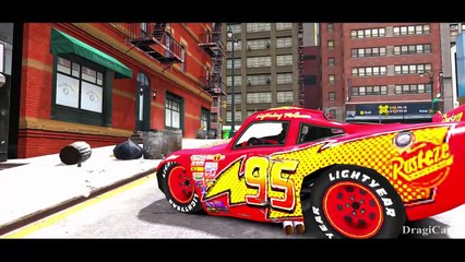 Black Spiderman & Lightning McQueen Cars Nursery Rhymes (Children Songs with Action)