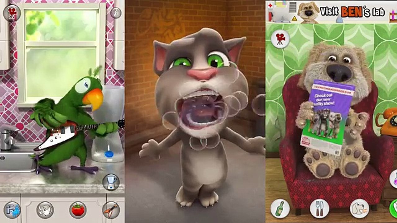 Talking Tom and Friends VS Clumsy Ninja / Cartoon Games Kids TV