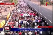 Así se vivió jornada de protesta por peaje de Puente Piedra