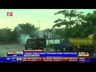 Satu Orang Tewas Diduga Terlindas Water Canon Polisi