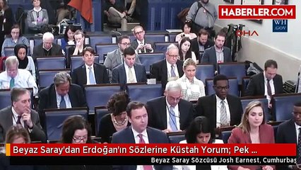 Beyaz Saray'dan Erdoğan'ın Sözlerine Küstah Yorum