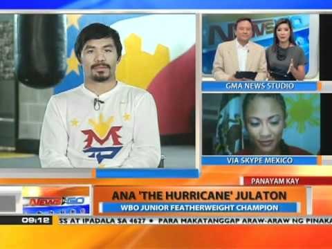 News to Go interviews: Manny Pacquiao and Ana Julaton
