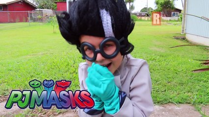 PJ MASKS IRL ROMEO DEAD! Superhero Family Gekko Catboy Romeo Experiment Explosion JAIL Police COPS