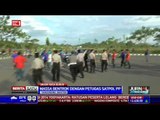 Demo Buruh Bentrok dengan Satpol PP dan Polisi