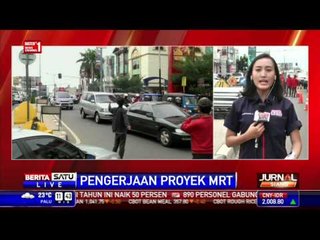 Median Jalan Fatmawati Dibongkar untuk Proyek MRT