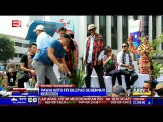 Kemeriahaan Pawai Artis di Kota Palembang