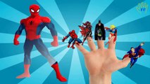 SuperHeroes Finger Family Nursery Rhymes | Spiderman Superman Finger Family Songs Compilation