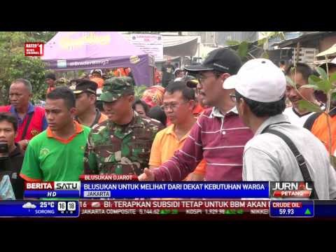 Djarot Blusukan ke Lokasi Langganan Banjir Ibukota