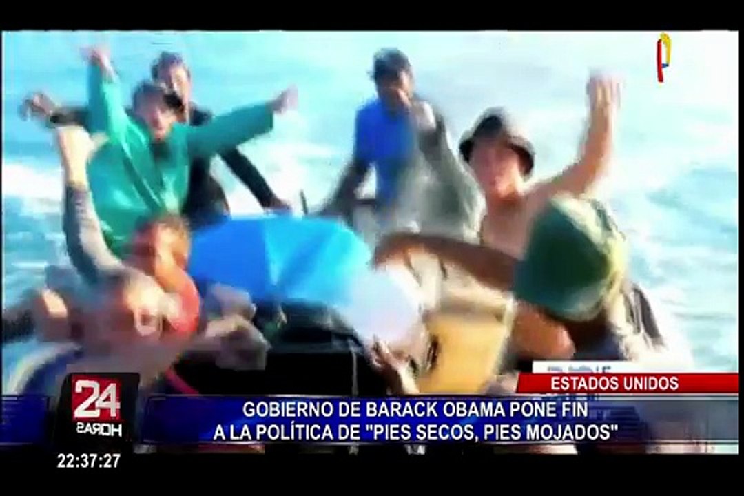 Barack Obama pone fin a la política “pies secos, pies mojados” para cubanos