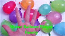 Learn Color Wet Balloon Family Nursery Rhymes for kids Water Balloons Finger Family Collection