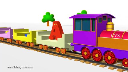 ABCD Alphabet Train song - 3D Animation Alphabet ABC Train Songs for children