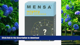 FREE [PDF] DOWNLOAD Mensa: Mighty Mind Benders: 75 Word Puzzles Chronicle Books Staff Full Book