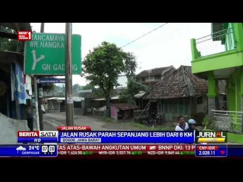 Jalur Alternatif Bogor-Sukabumi Rusak Parah