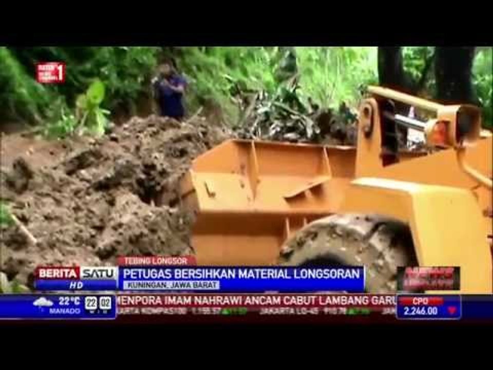 Tebing 20 Meter di Kuningan Longsor