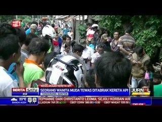Wanita Muda Tewas Tersambar Kereta Api