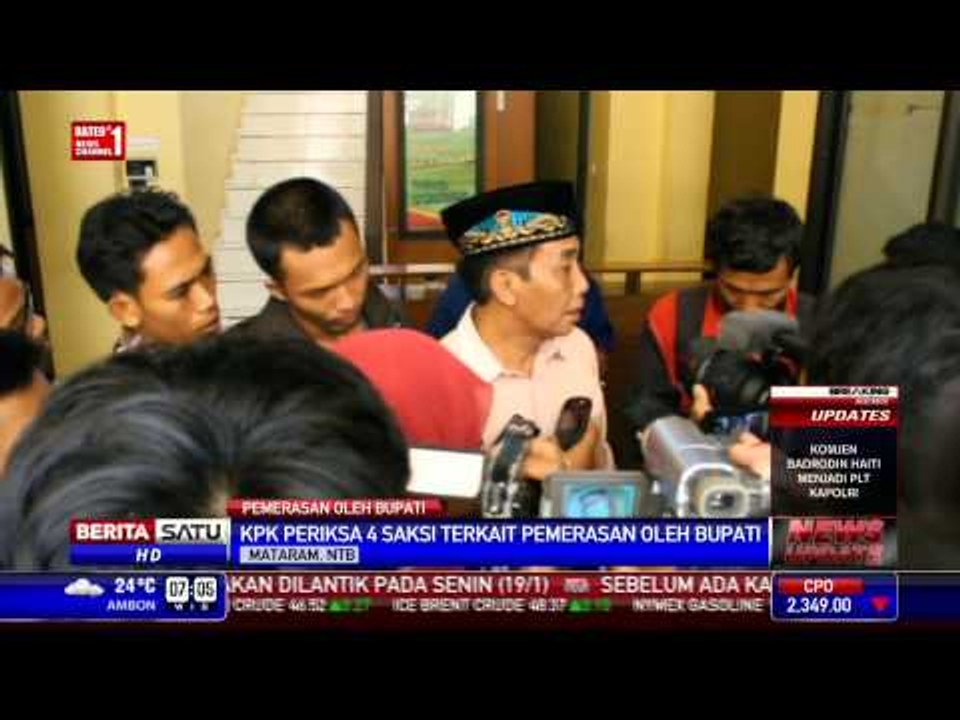 KPK Periksa Saksi Kasus Pemerasan oleh Bupati Lombok Barat