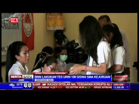 BNN Tes Urine Pelajar SMK di Kota Denpasar