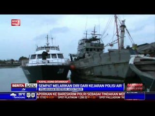Polair Aceh Timur Tangkap Kapal Asing di Selat Malaka
