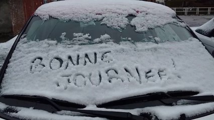 La neige dans la région de Charleroi
