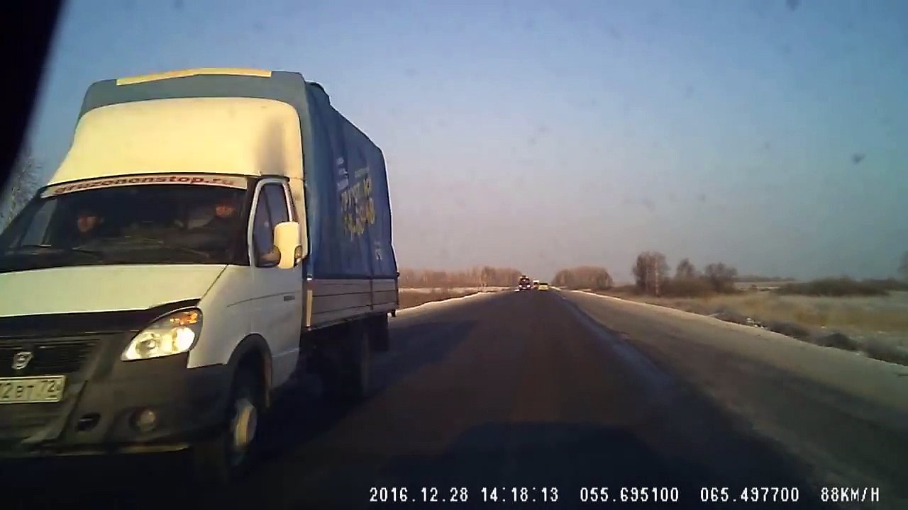 Collision with a truck