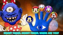 Space Monster Mickey Mouse Halloween Masks Finger Family Song!