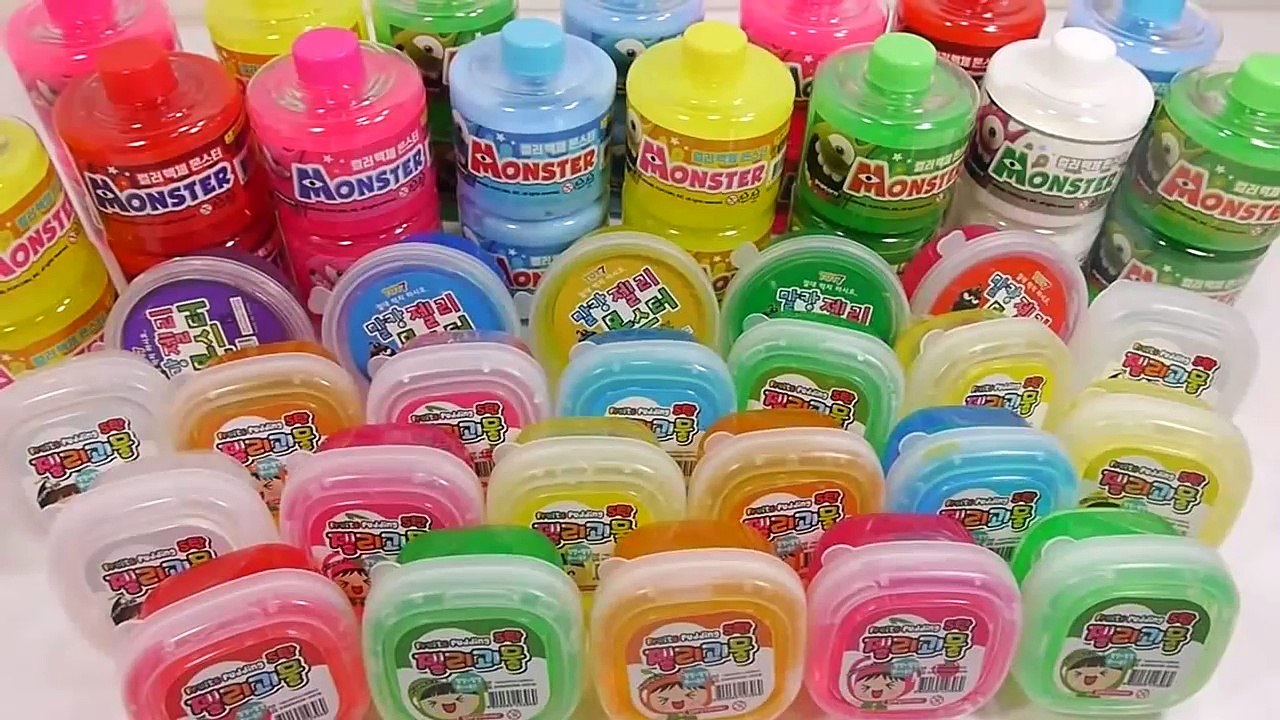 DIY Combine All the Colors Jelly Slime How To Make Slime Cocktail Learn Colors Slime Clay Icecream
