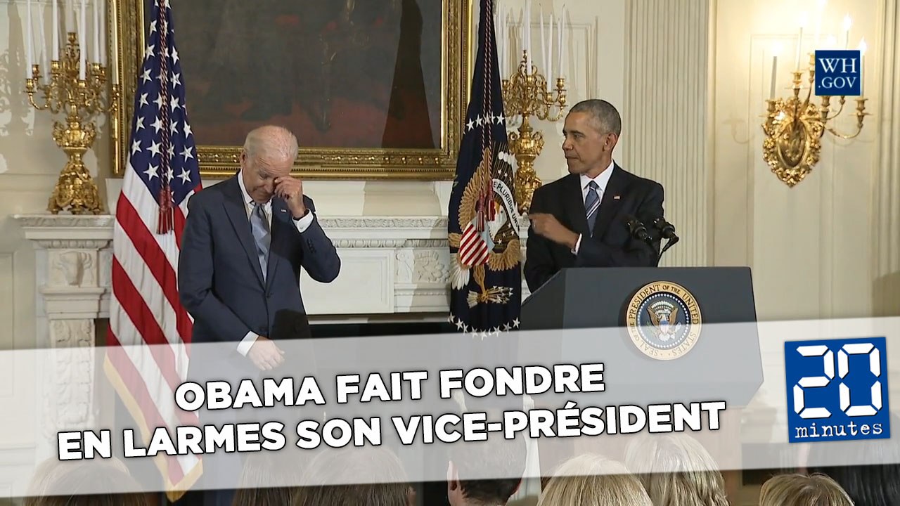 Obama fait fondre en larmes son vice-président