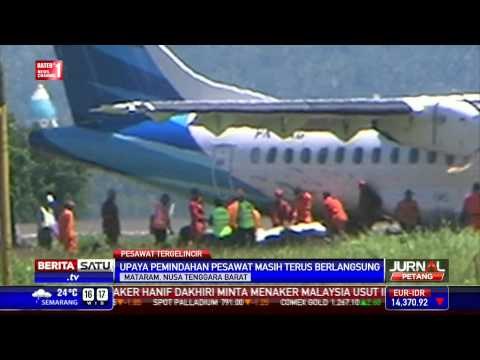 Evakuasi Garuda Tergelincir di Lombok Berhasil