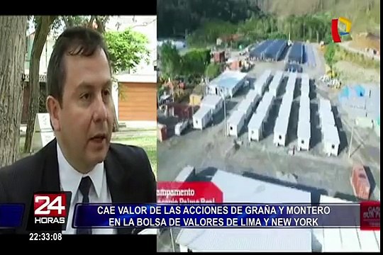 Acciones de Graña y Montero caen en Bolsa de Valores de Lima y Nueva York