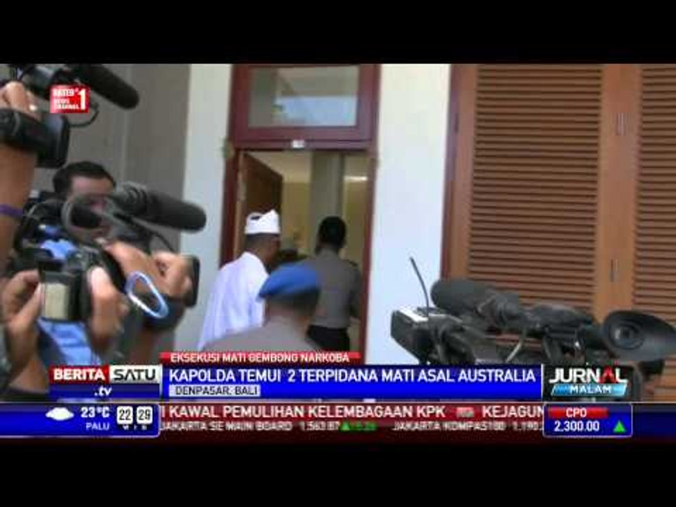 Kapolda Bali Temui 2 Terpidana Mati Asal Australia
