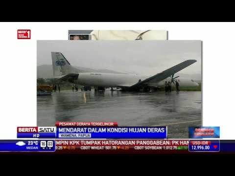 Pesawat Kargo Tergelincir di Wamena