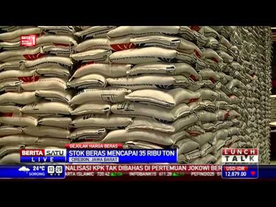 Stok Beras di Cirebon Capai 35 Ribu Ton