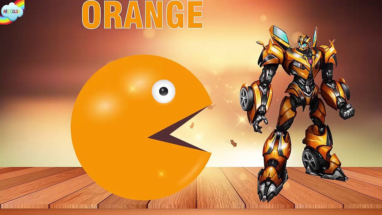 Learn Colors with Pacman Transformers - Learn colours for Kids - Learning Videos