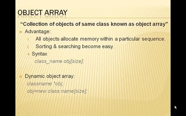 C++ Tutorial for Beginners - 6 - Object Array  Searching Operation  Sorting O