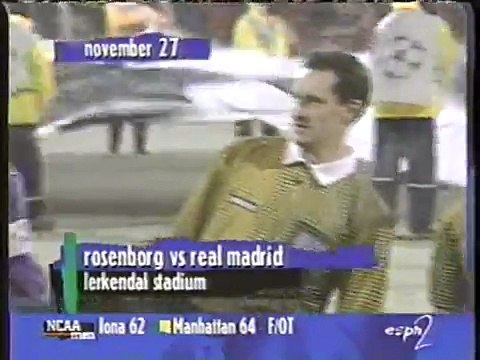 27.11.1997 - 1997-1998 UEFA Champions League Group D Matchday 5 Rosenborg BK 2-0 Real Madrid