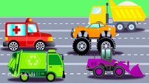 Learn Colors for Children with Trucks and CARS   COLOR for Kids to Learn   Cartoon Learning Videos