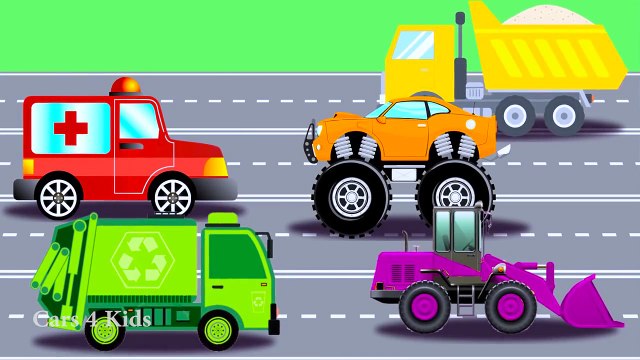 Learn Colors for Children with Trucks and CARS COLOR for Kids to Learn Cartoon Learning Videos