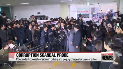 Independent counsel considering bribery and perjury charges for Samsung heir