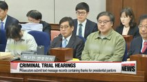 Court hears arguments in criminal trials of Choi Soon-sil, Cha Eun-taek