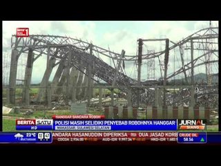 Polisi Masih Selidiki Penyebab Robohnya Hanggar Bandara Sultan Hasanuddin