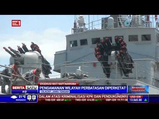 Dua Kapal Perang Bersiaga di Dermaga Wijaya Pura
