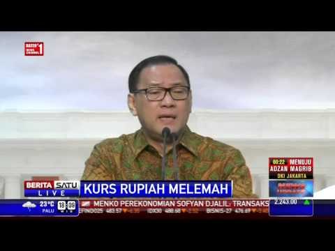 Jumpa Pers Menko Sofyan Djalil Terkait Pelemahan Rupiah