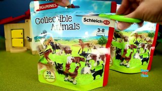 Country Barn Farm Animals with Schleich Animal Toys Collection For Kids Part 24