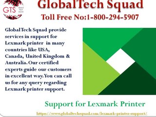 Lexmark Support Toll Free 1-800-294-5907