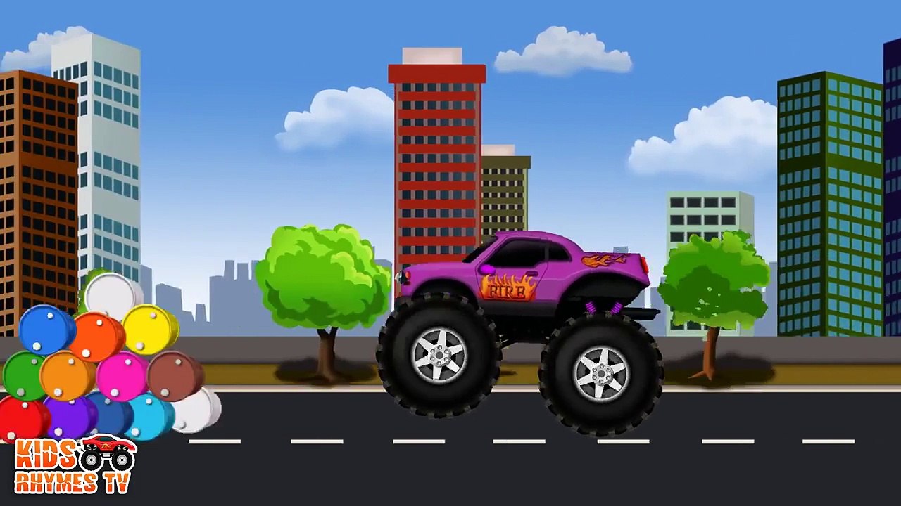 Monster Trucks For Children   Car Wash for Kids   Learn Numbers I Kids Rhymes TV (NEW)