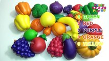 Learn Colours with Fruit and Vegetables | Learn To Count fruit and vegetables | Learning Colors Kids